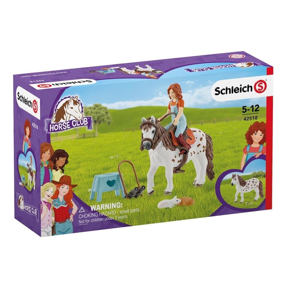 Schleich® Kuscheltier Конный клуб Horse Club Mia & Spotty Figur (Mia und Spotty Set für kreatives Игрыn)