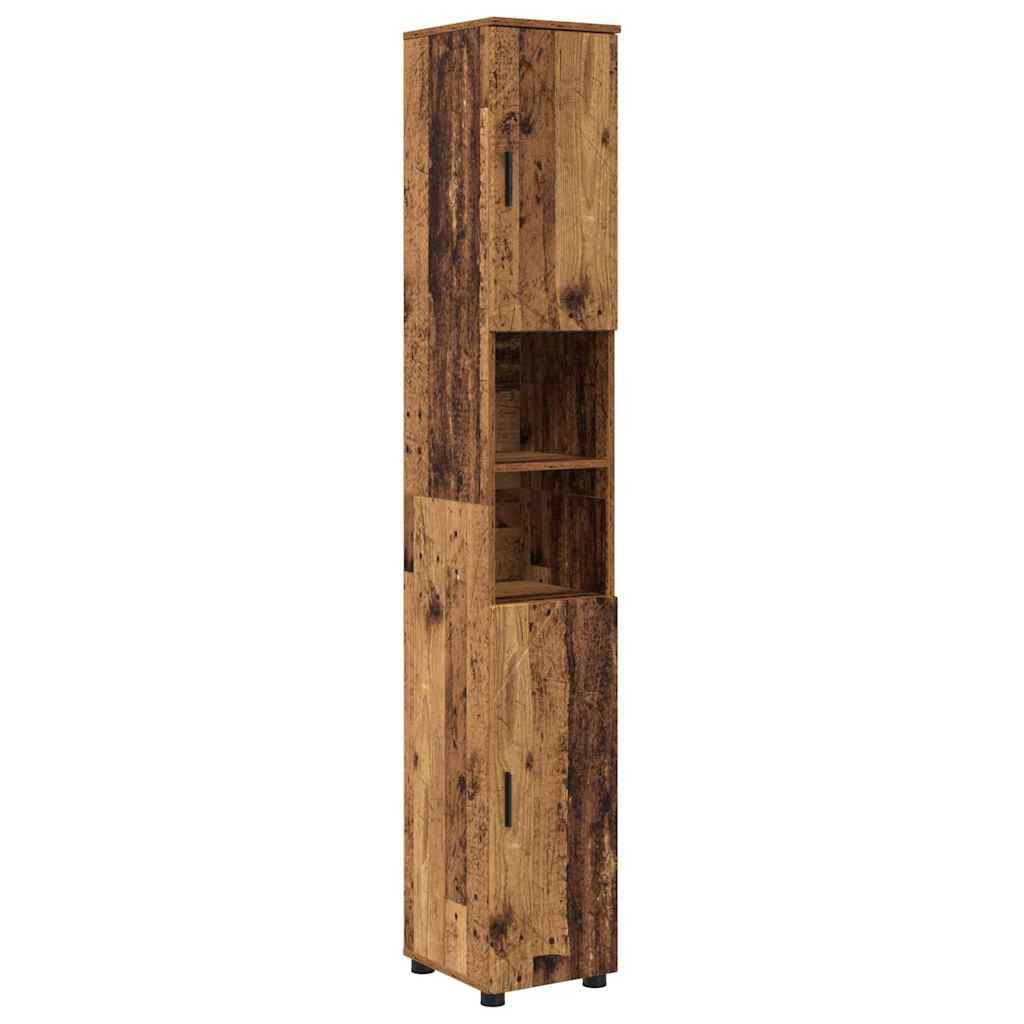 vidaXL Badezimmerspiegelschrank Bad hoher Schrank Altholz günstig online kaufen