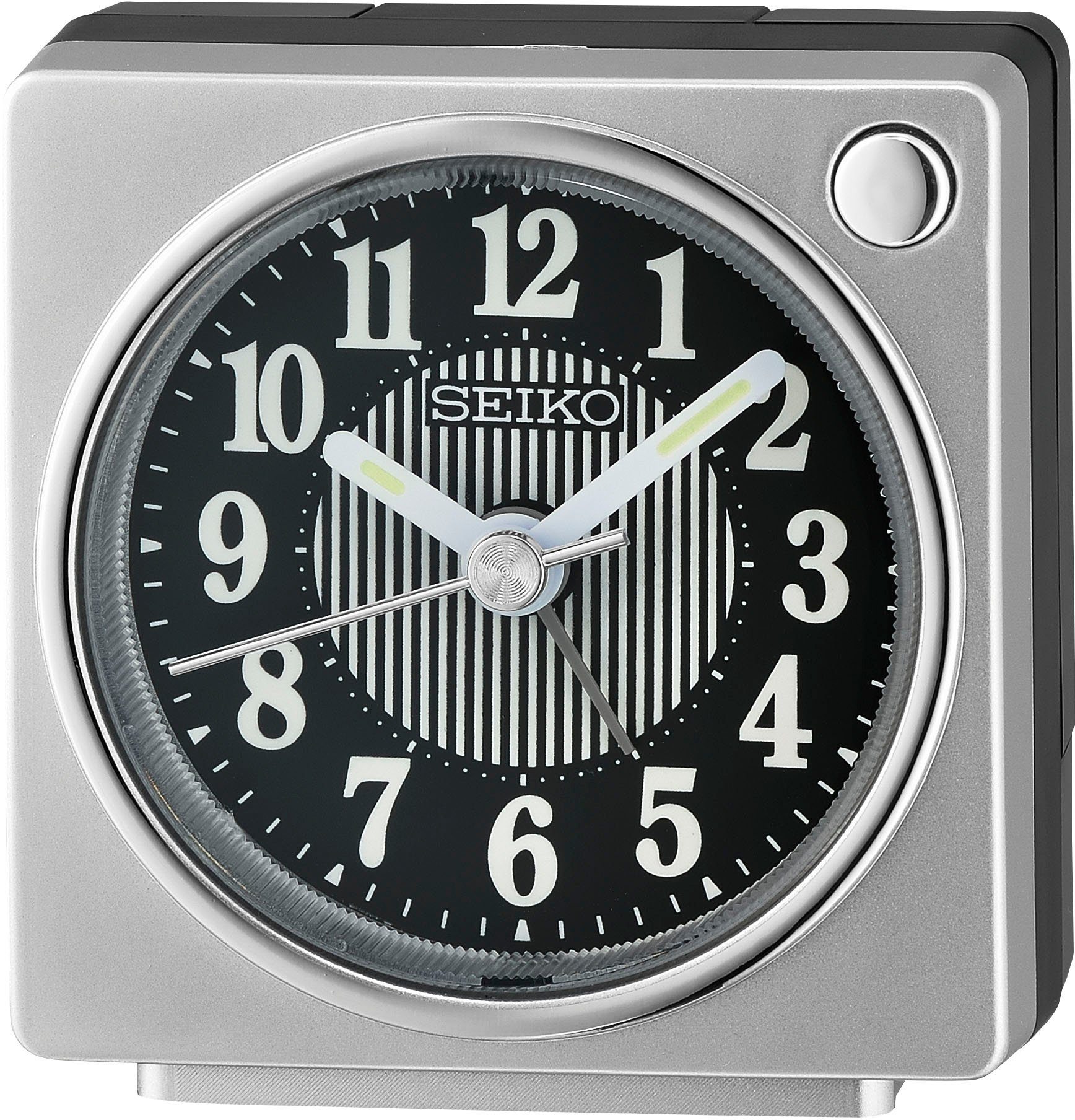 Seiko Quarzwecker QHE197S Wecker, Reisewecker, Schlafzimmer, Leuchtzeiger, Piepalarm