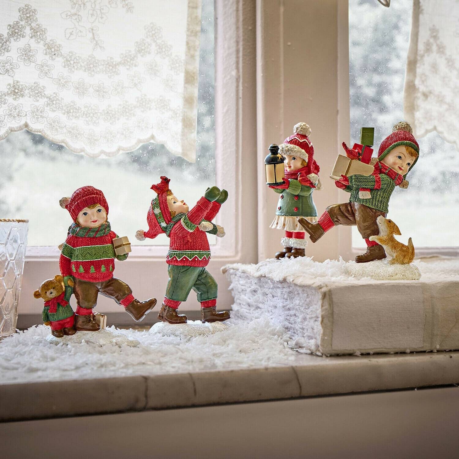 Mirabeau Weihnachtsfigur Deko-Kind 4er Set Irenja bunt (4er Set, 4er Set) – Bild 2 von 5