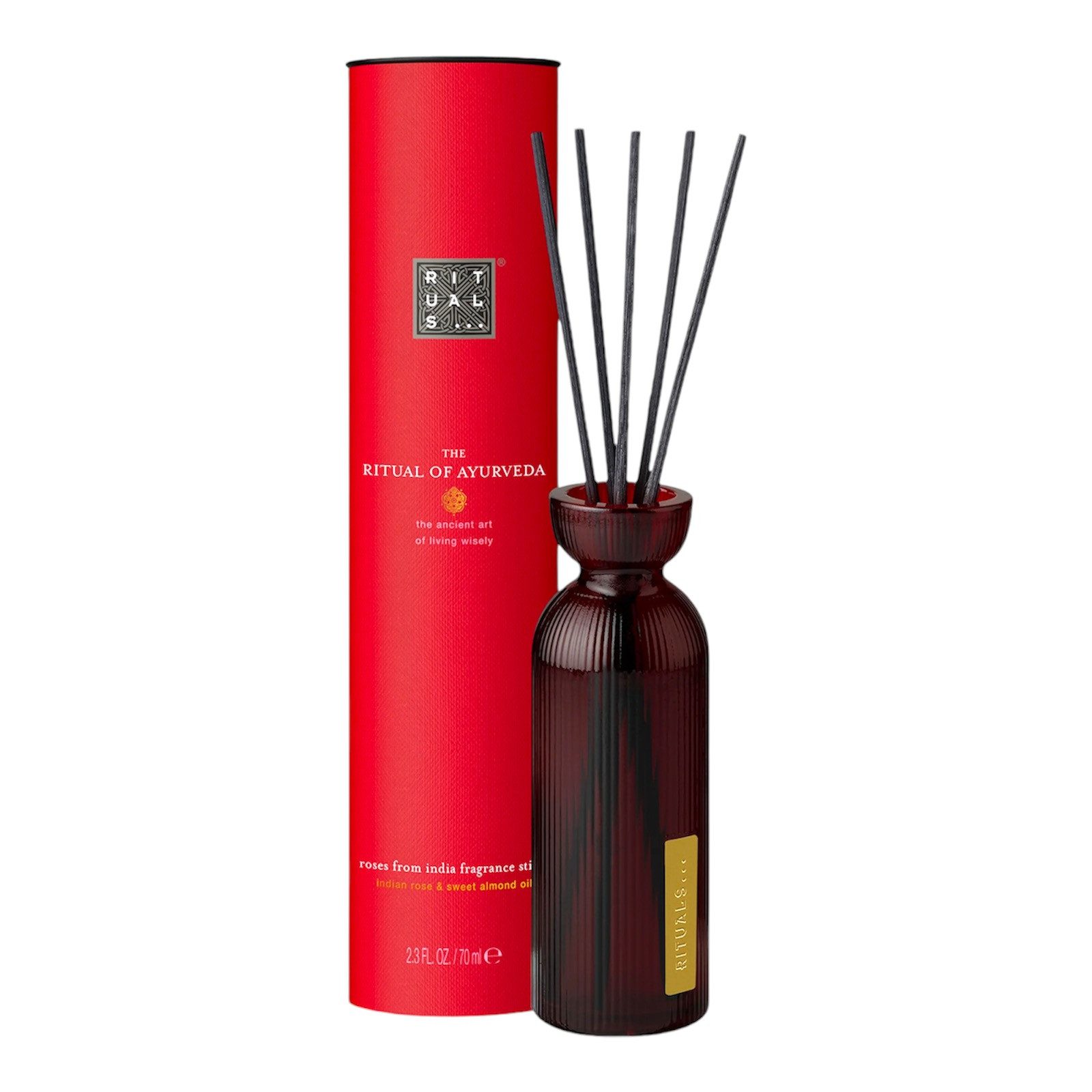 Rituals Raumduft The Ritual of Ayurveda - Duftstäbchen Fragrance Sticks 70 ml, Verwöhnender Duft aus indischer Rose und Süßmandelöl.