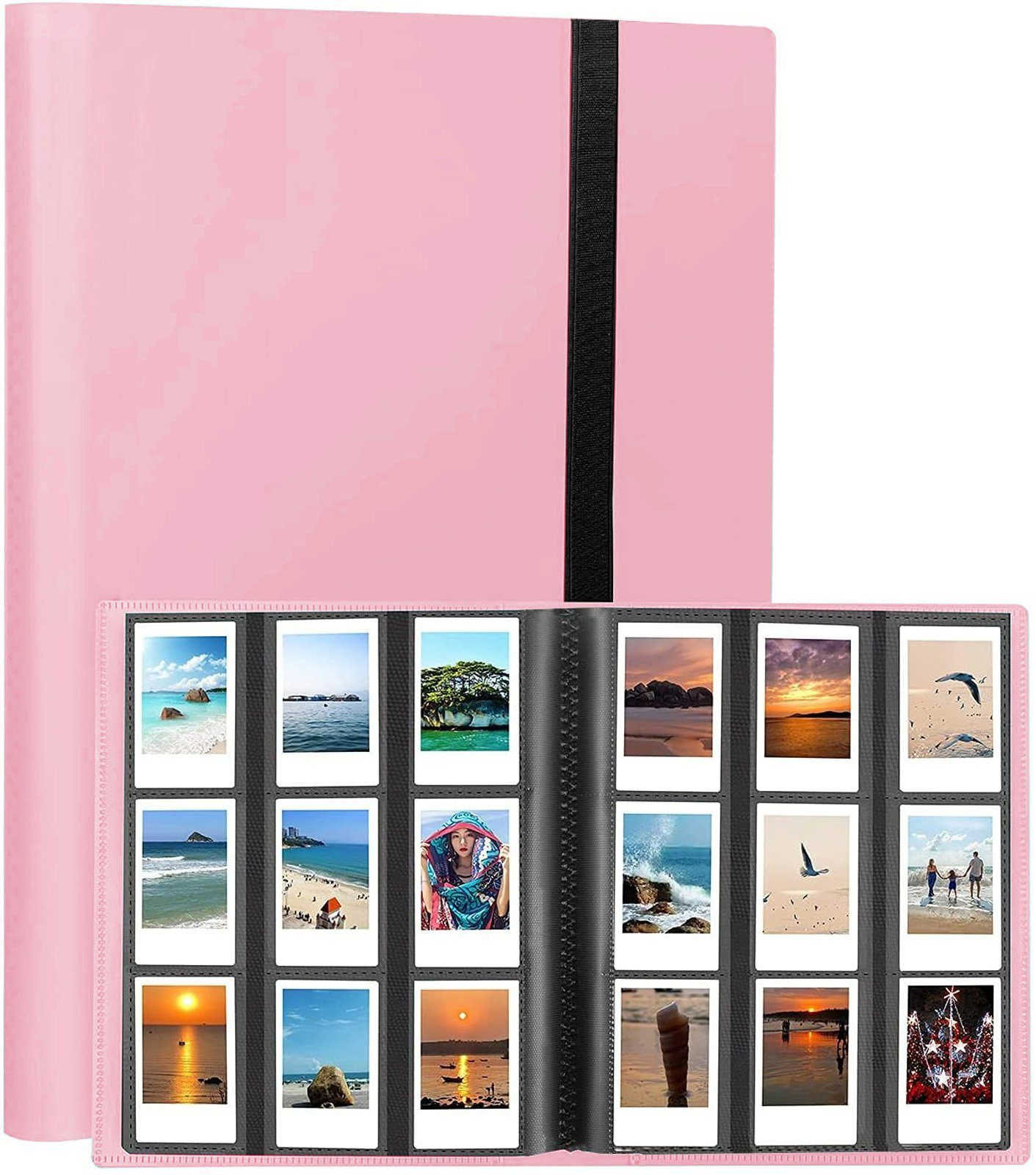 CALIYO Fotoalbum Fotoalbum mit 432 Taschen, Kompatibel Mit Fotopapier Mini  3-Zoll-Film Fotobuch