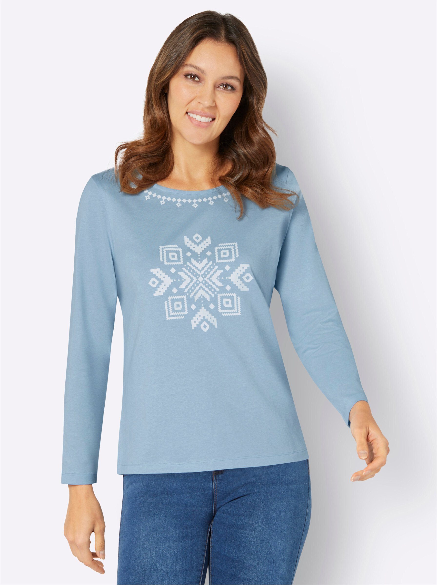 Sieh an! T-Shirt Langarmshirt . günstig online kaufen