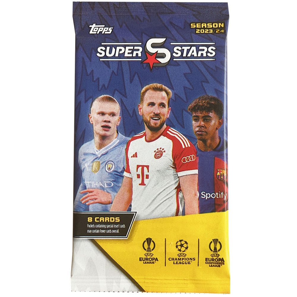 Topps Sammelkarte Topps UCL Superstars 2023/24 - 20 Booster