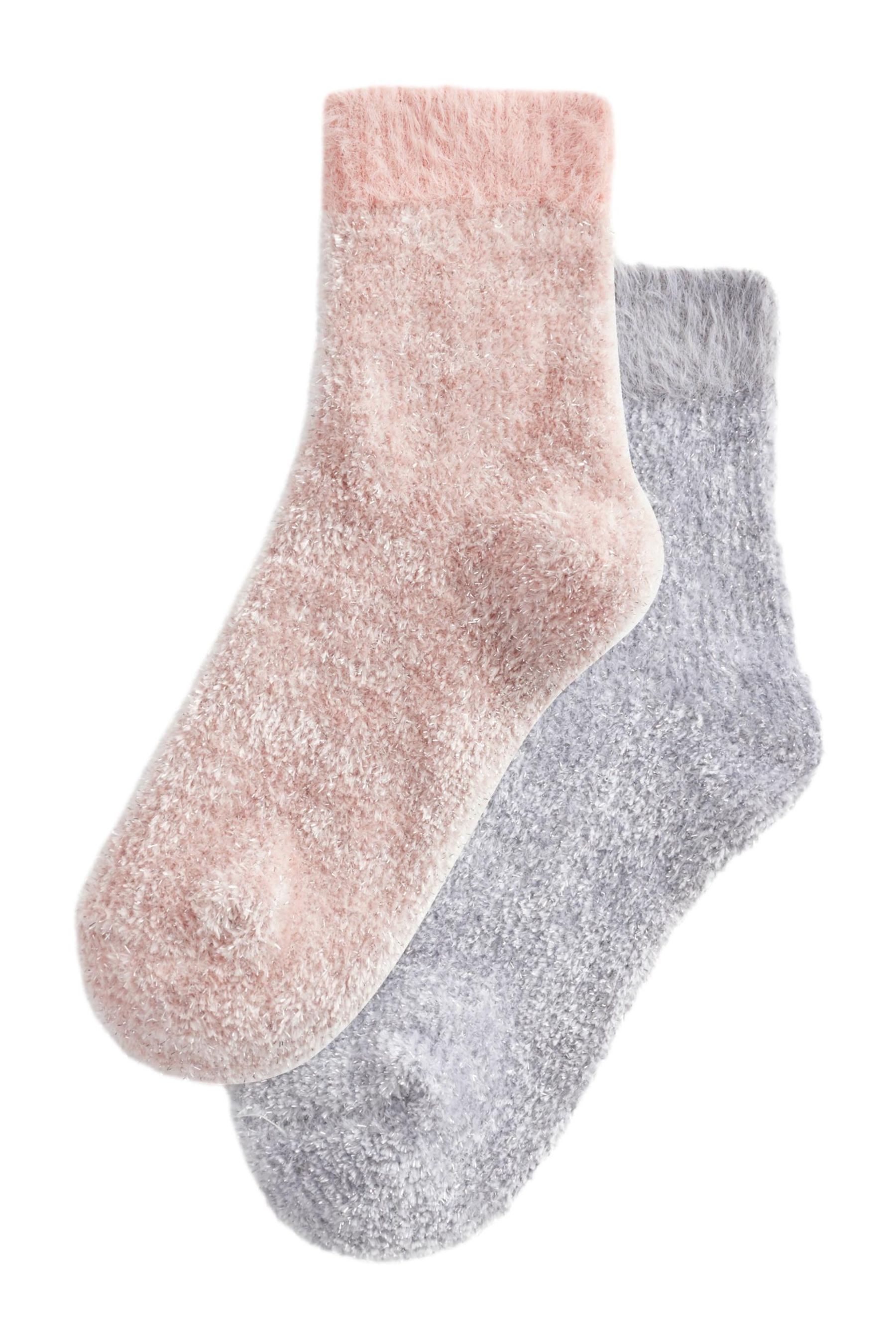 Next Kuschelsocken Kuschelige Samtsocken, 2er-Pack (1-Paar)