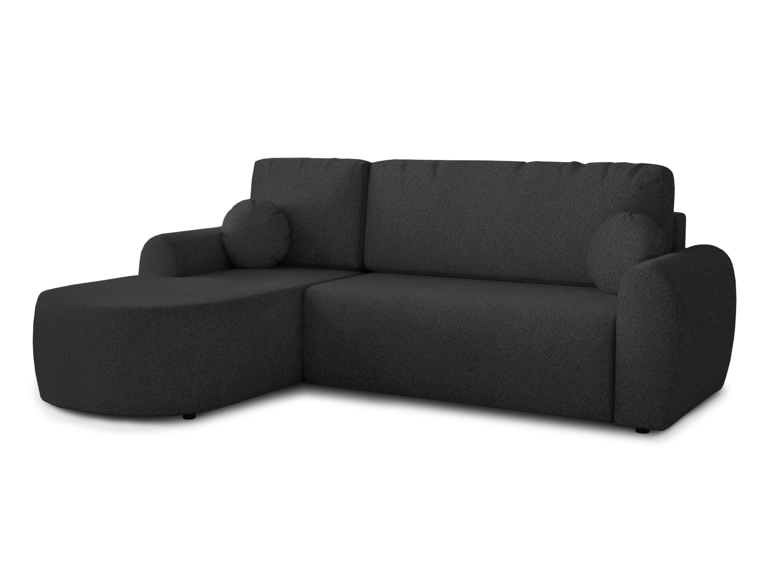 Sofnet Ecksofa Jazz, mit Schlaffunktion und Bettkasten, L-Form Couch, Boucl günstig online kaufen