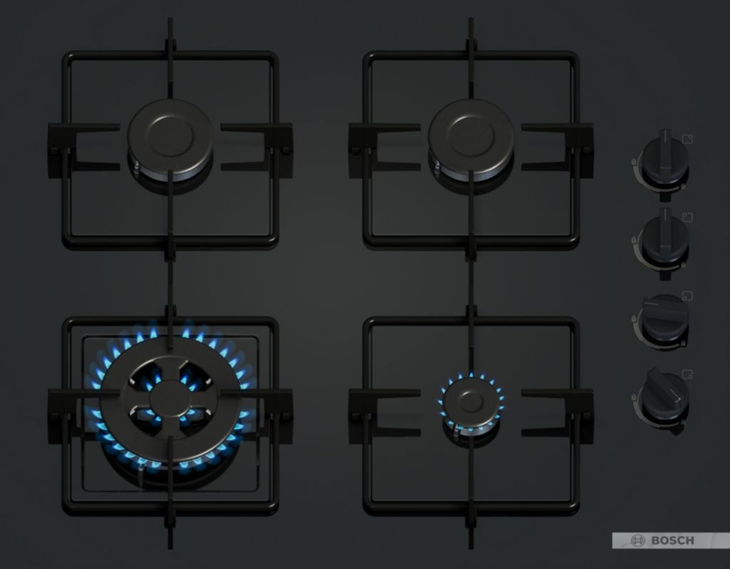 BOSCH Gas-Kochfeld POH6B6K30