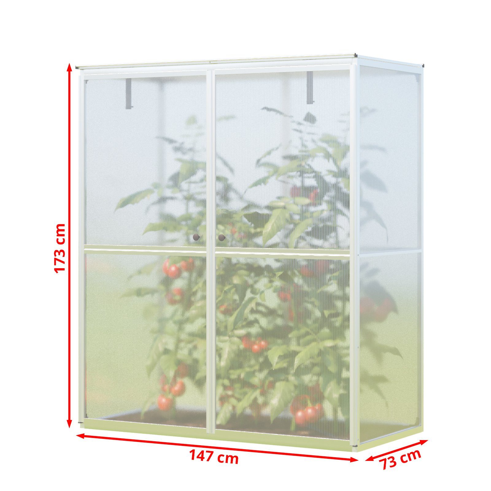 GFP Tomatengewächshaus Tomatenhaus Emma, 8 mm Wandstärke