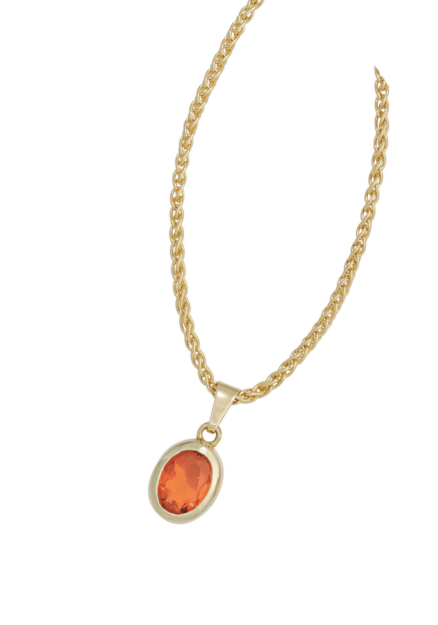 JOBO Kettenanhänger Anhänger oval, 585... JOBO Kettenanhänger Anhänger oval, 585...