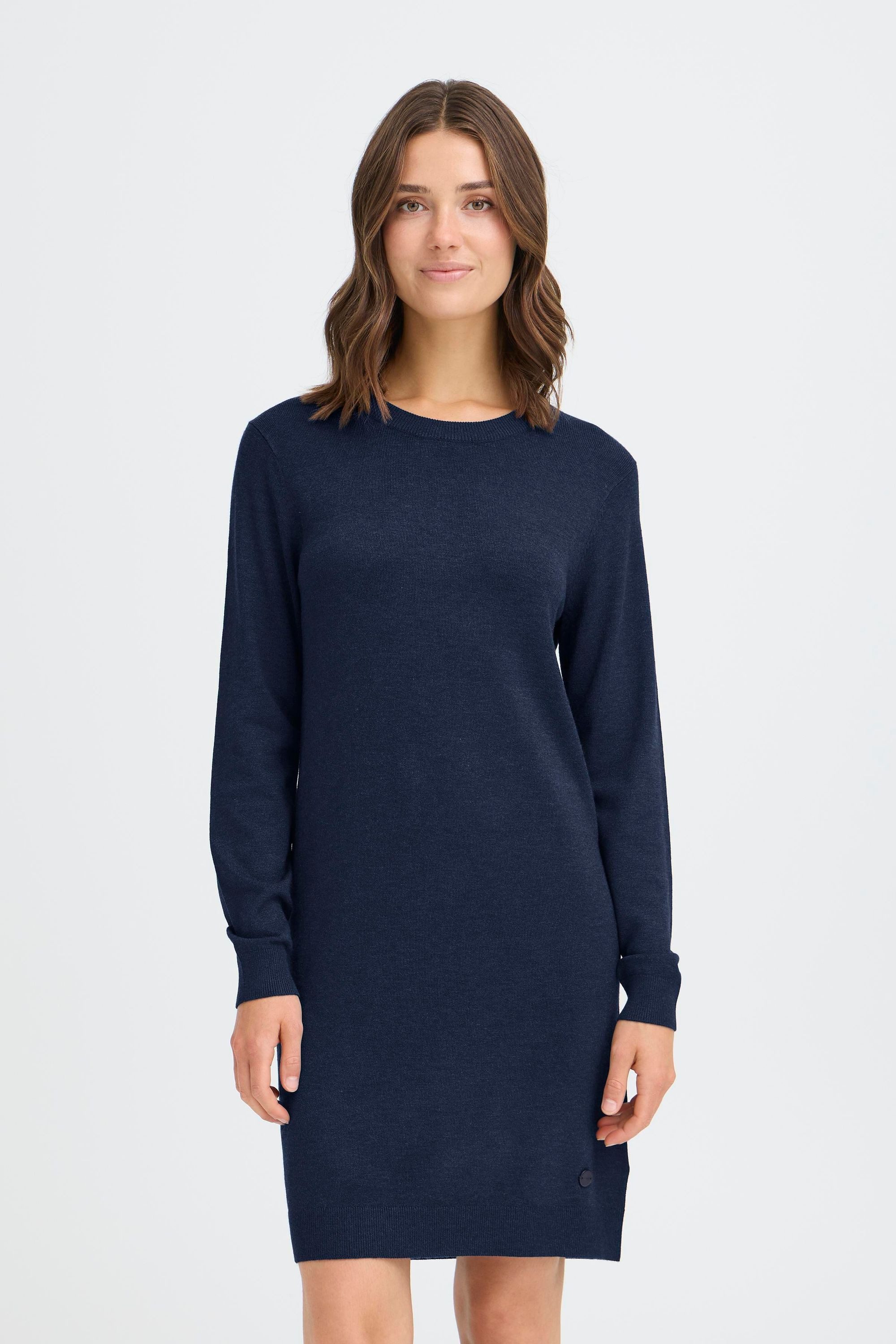 OXMO Strickkleid OXAIDA DRESS Gemütliches Strickkleid mit Rundhalsausschnit günstig online kaufen