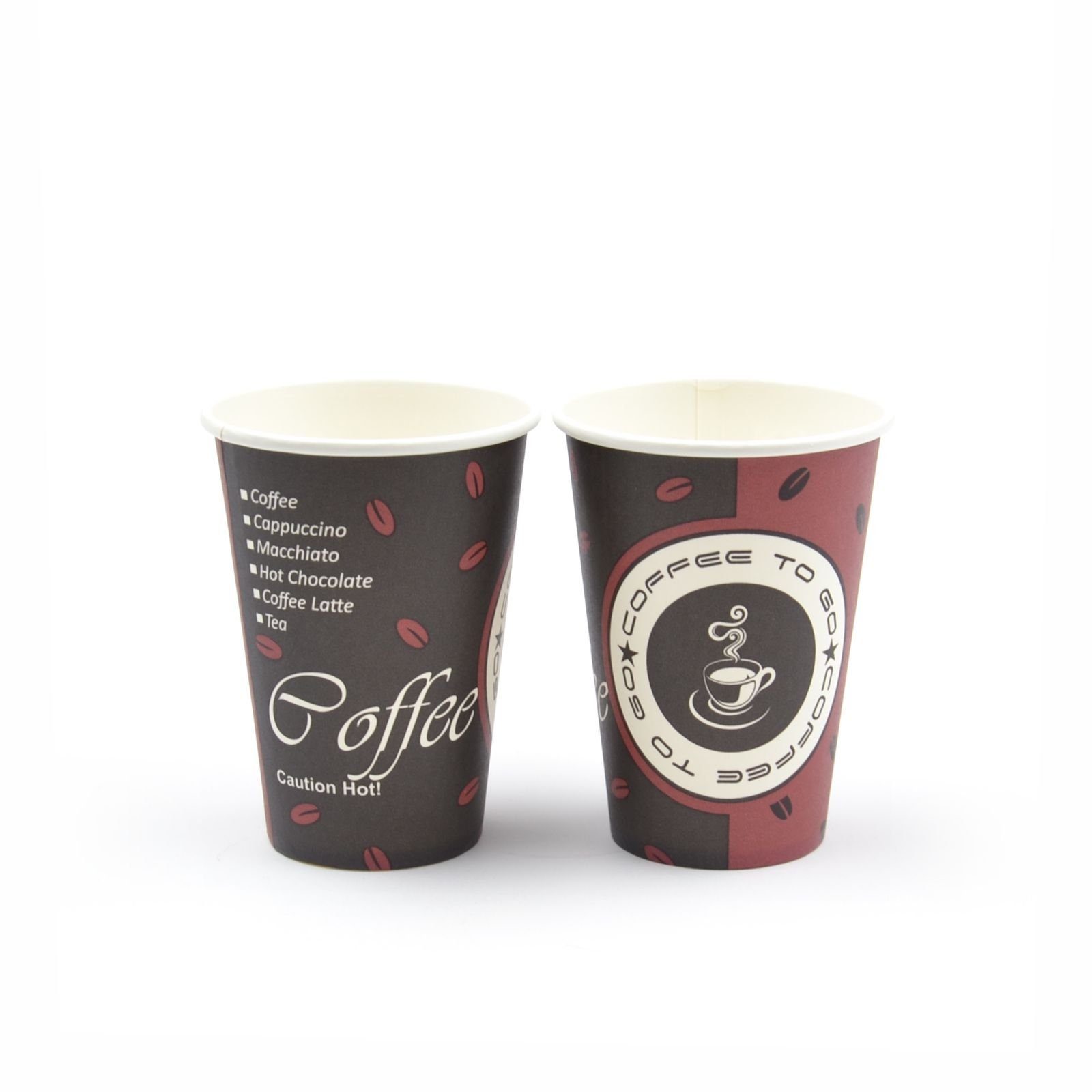 Coffee-to-go-Becher 1000 Stück Kaffeebecher TO Trinkbecher, 7,5 OZ, in geeignet 180 / Heißgetränke Papier aus (70 mm), für ml GO Germany" Pappbecher "made
