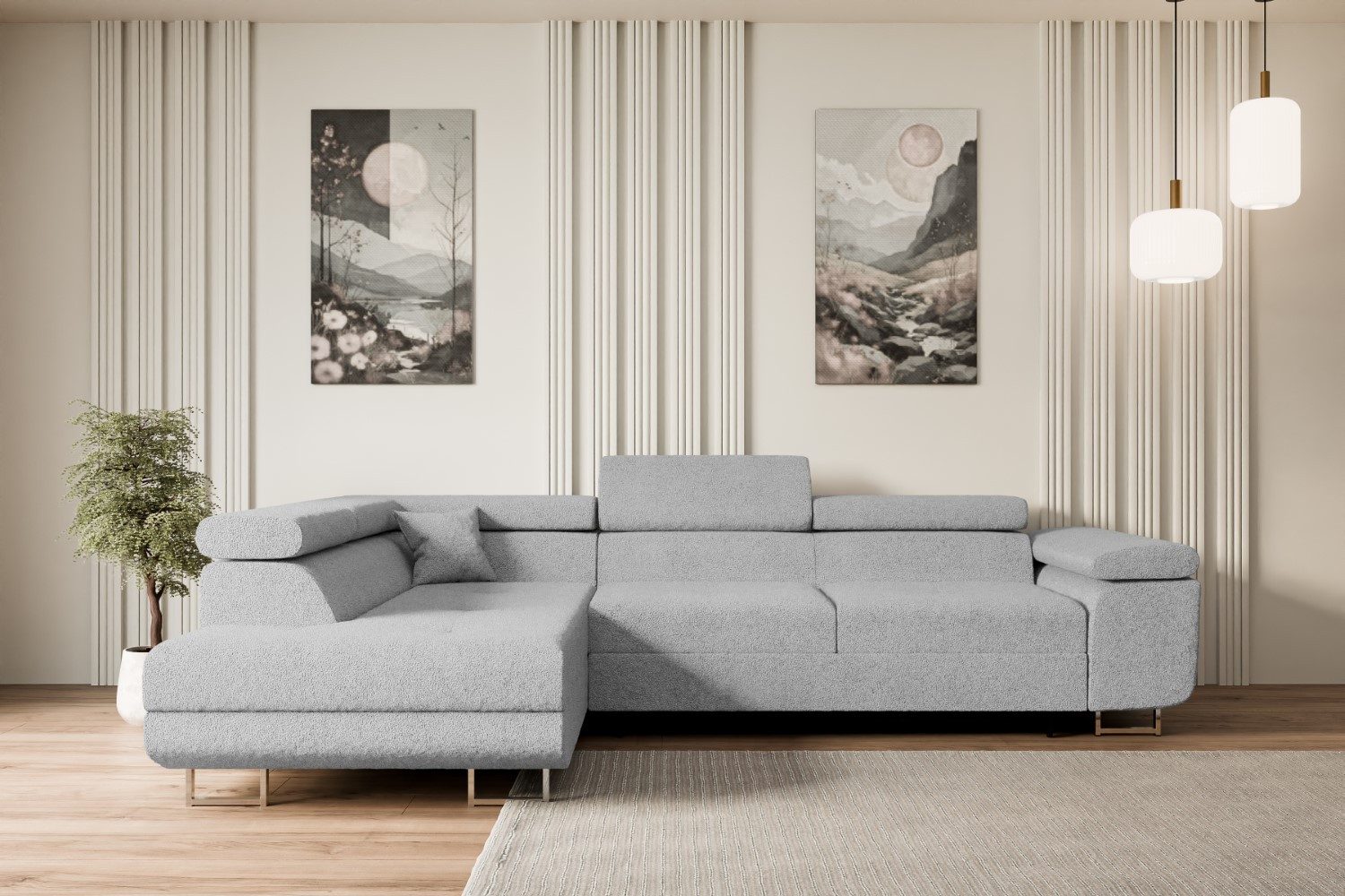 ALTDECOR Ecksofa GUSA-L, Couch mit Schlaffunktion, günstig online kaufen