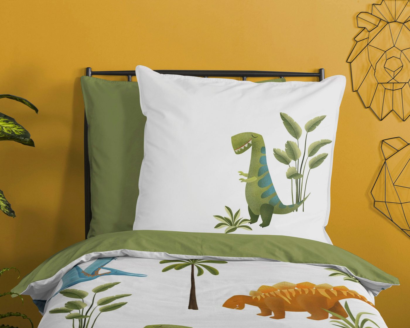 Kinderbettwäsche »Jurassic park«, good morning, mit Dinosauriern-kaufen