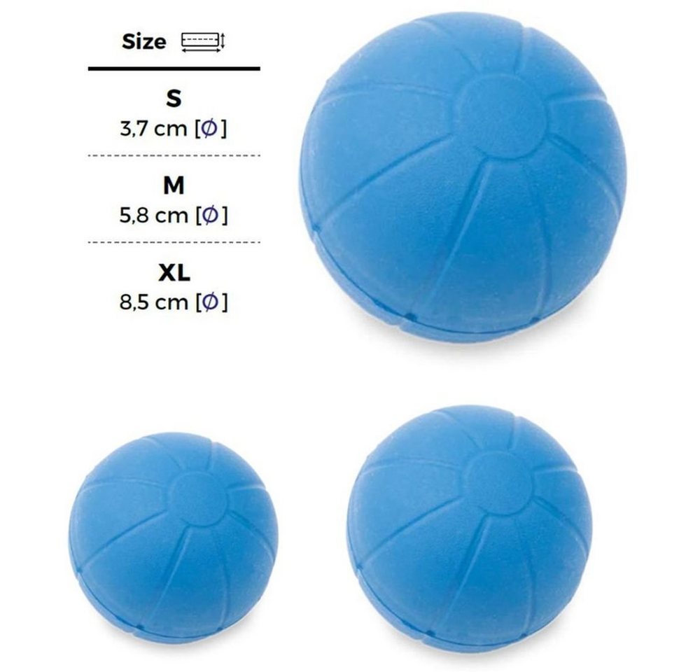 Thumbnail - GarPet Kauball Hundespielzeug Durable langlebig blau Gummi Ball Ring Wurf