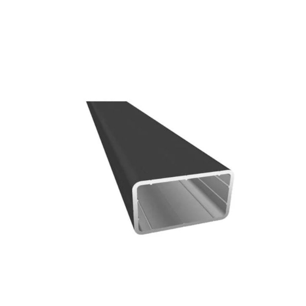 DeToWood Terrassendielen Aluminium Unterkonstruktion 5 x 4cm schwarz Pulverbeschichtet, (10-St)