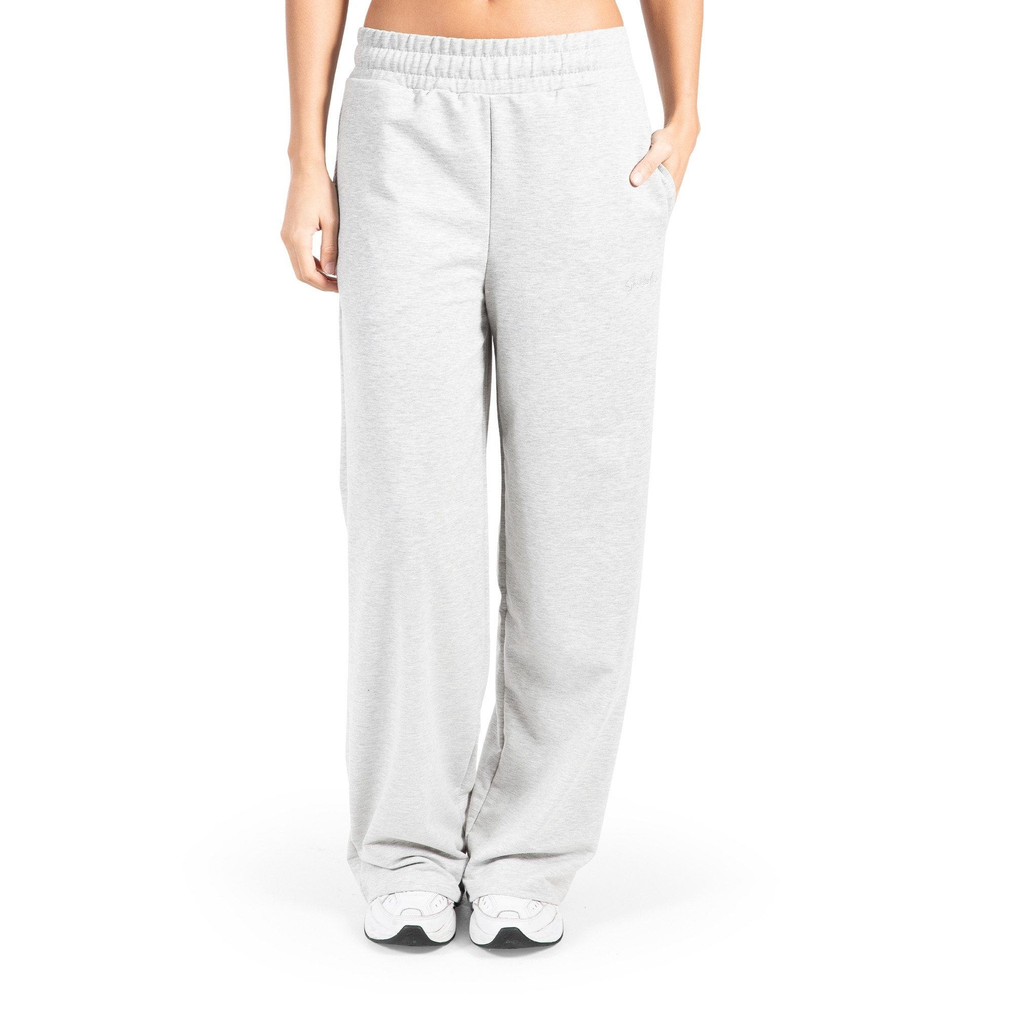 Smilodox Jogginghose Kanya, Baumwollhose, Baggy Fit, Weites Bein für Gym & Alltag mit Seitentasche, Elastischer Bund, weicher Stoff, Sporthose