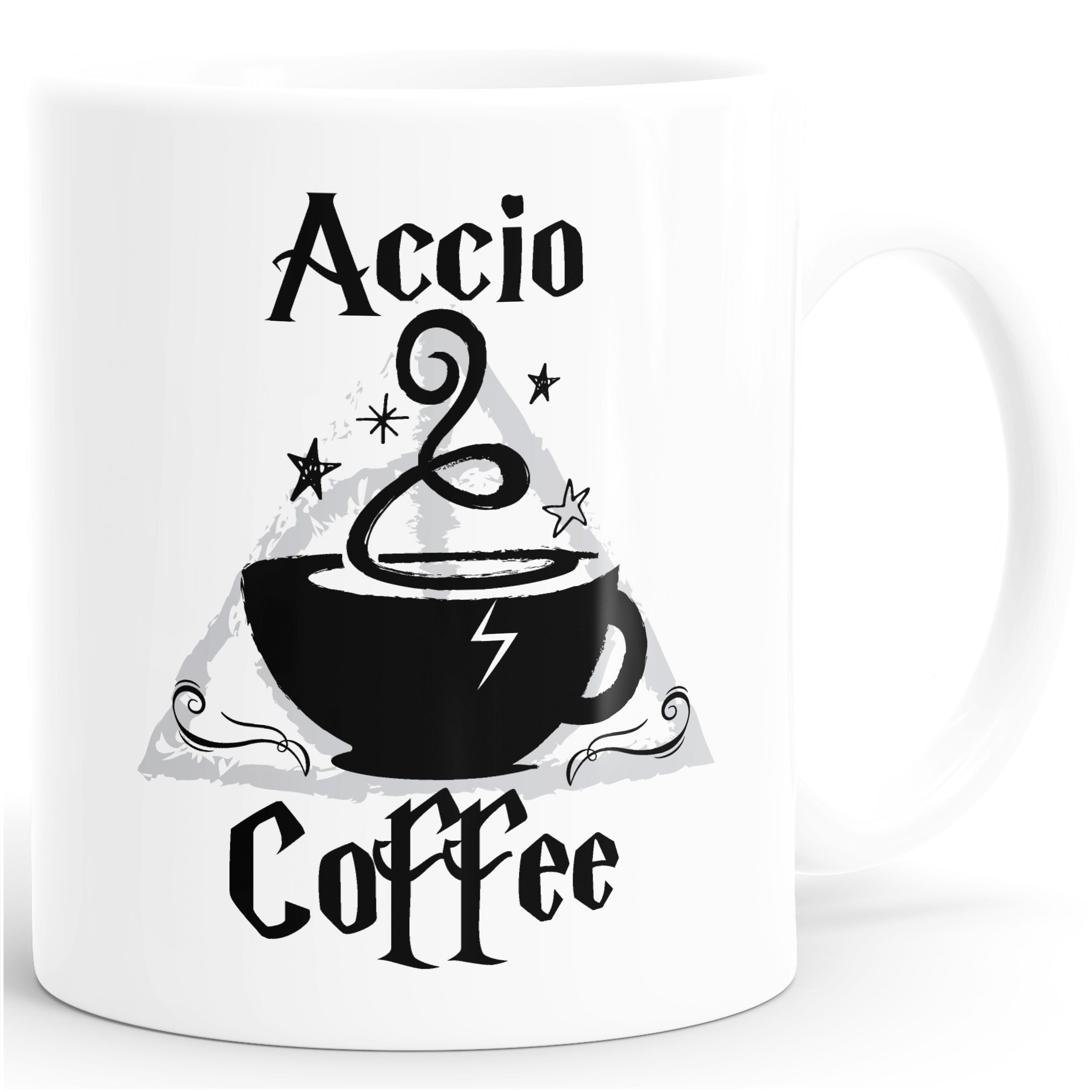 MoonWorks Tasse Spruch-Tasse Accio Coffee Kaffee-Tasse Teetasse Keramiktasse, Keramik