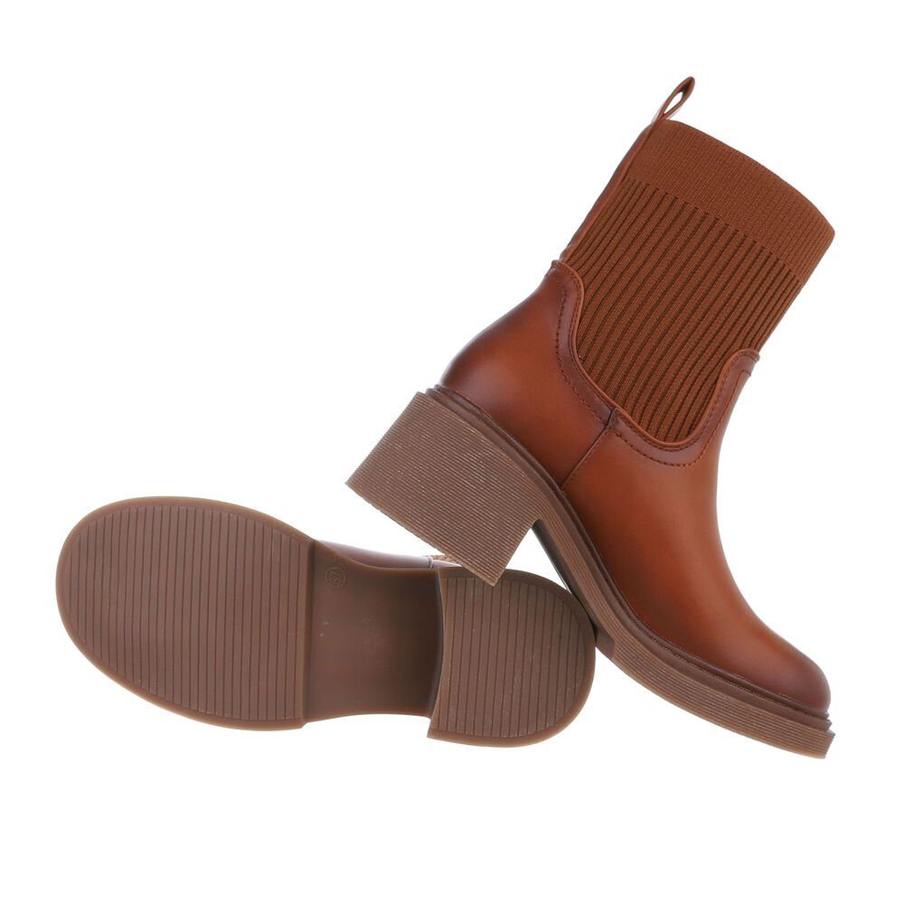 Ital-Design Damen Chelsea Freizeit Plateaustiefelette (84906835) günstig online kaufen