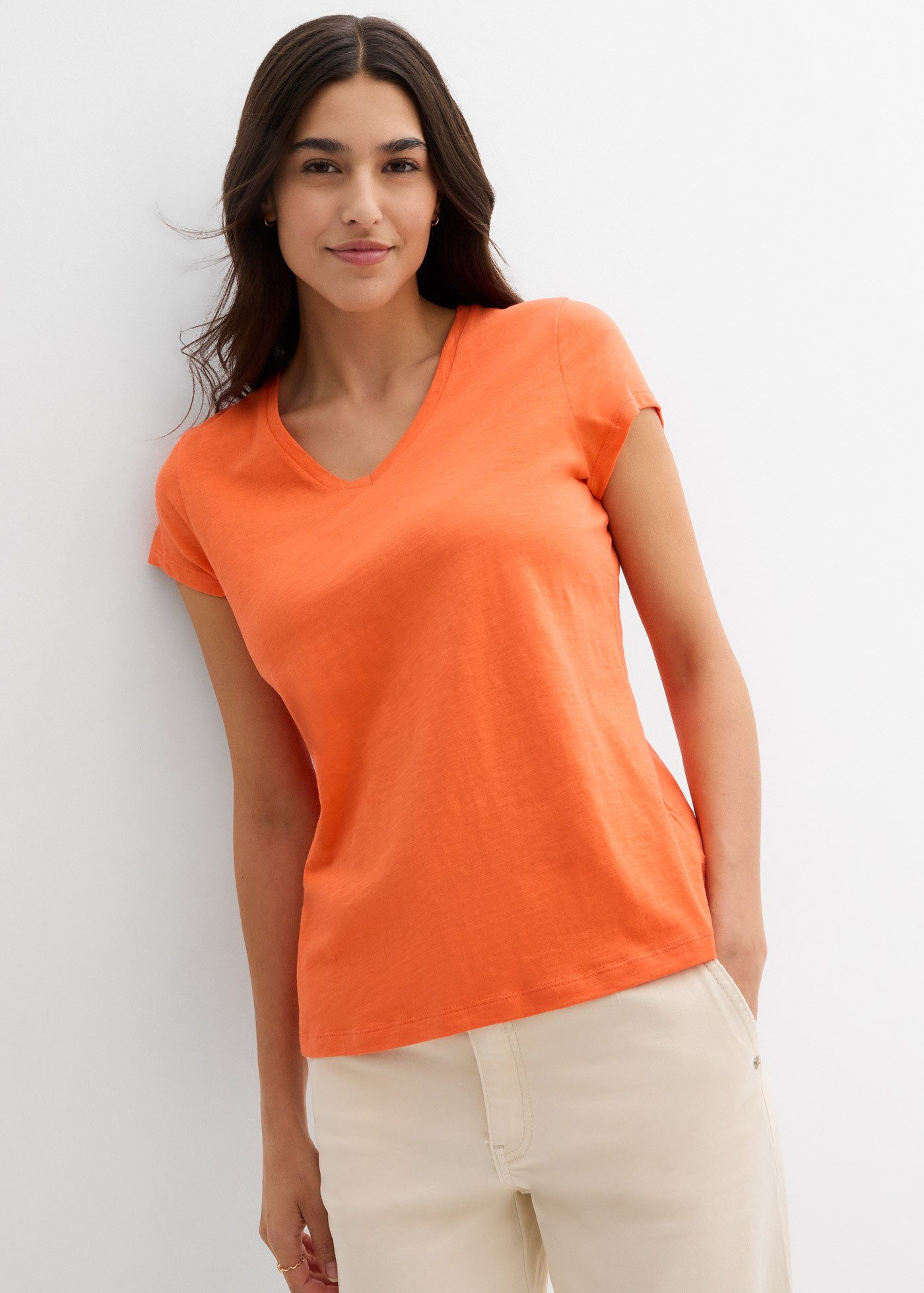 bonprix T-Shirt (Packung, 2-tlg) lockere Passform, Kurzarm, für Frühling und Sommer, Baumwolle