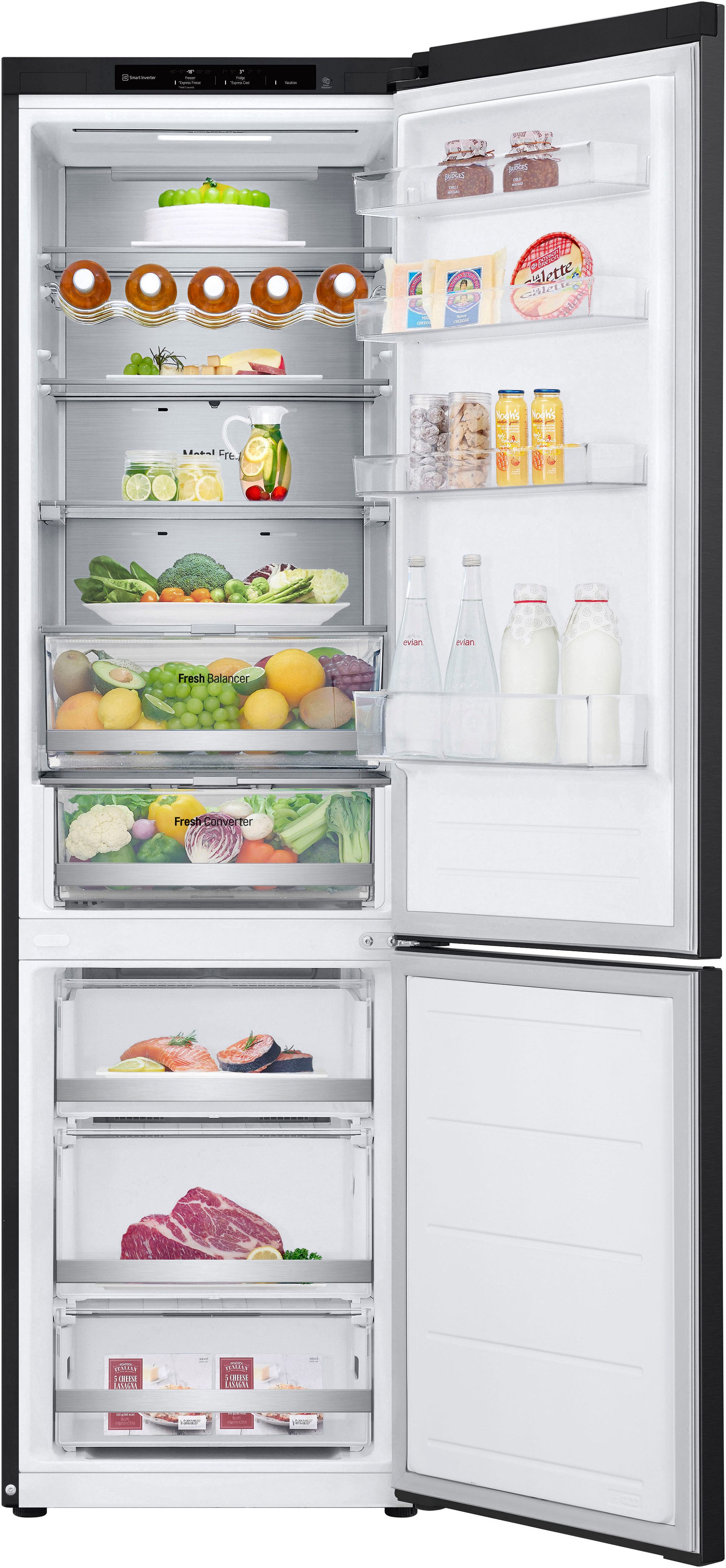 LG Kühl-/Gefrierkombination Serie 7 GBV7280AEV, 203 cm hoch, 59,5 cm breit, Total No Frost: 0% Frost, 0% Abtauen – im Kühl- und Gefrierbereich! – Bild 4 von 5