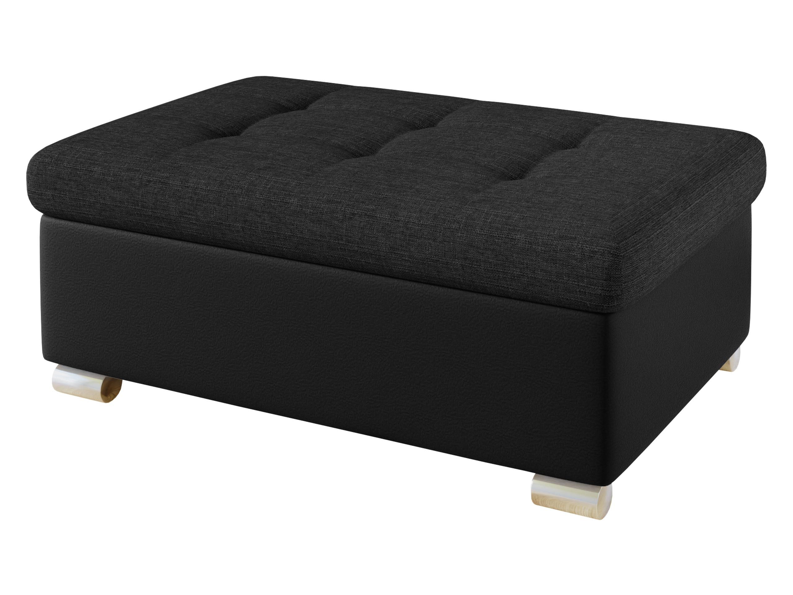 MIRJAN24 Polsterhocker Niko Groß, Silber Füße, 96x70x41 cm günstig online kaufen