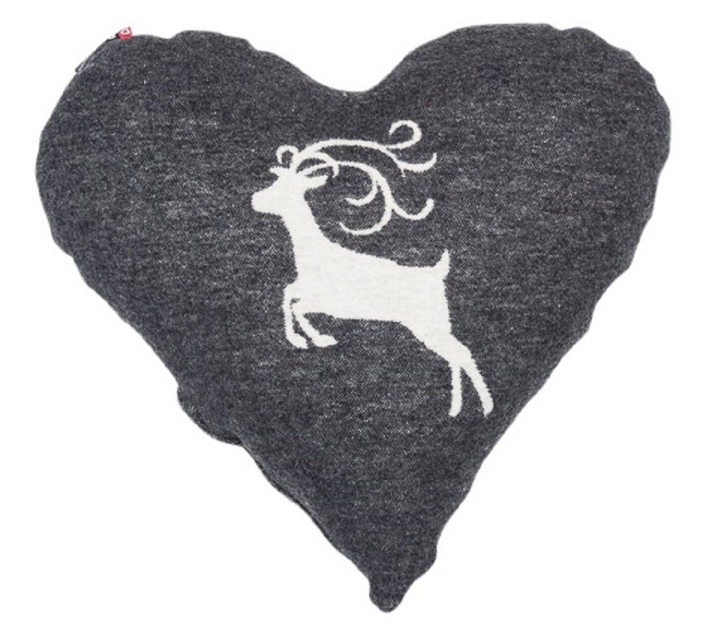 DAVID FUSSENEGGER Dekokissen gefüllt Silvretta 'Herz/Folklore' 40 x 40 cm