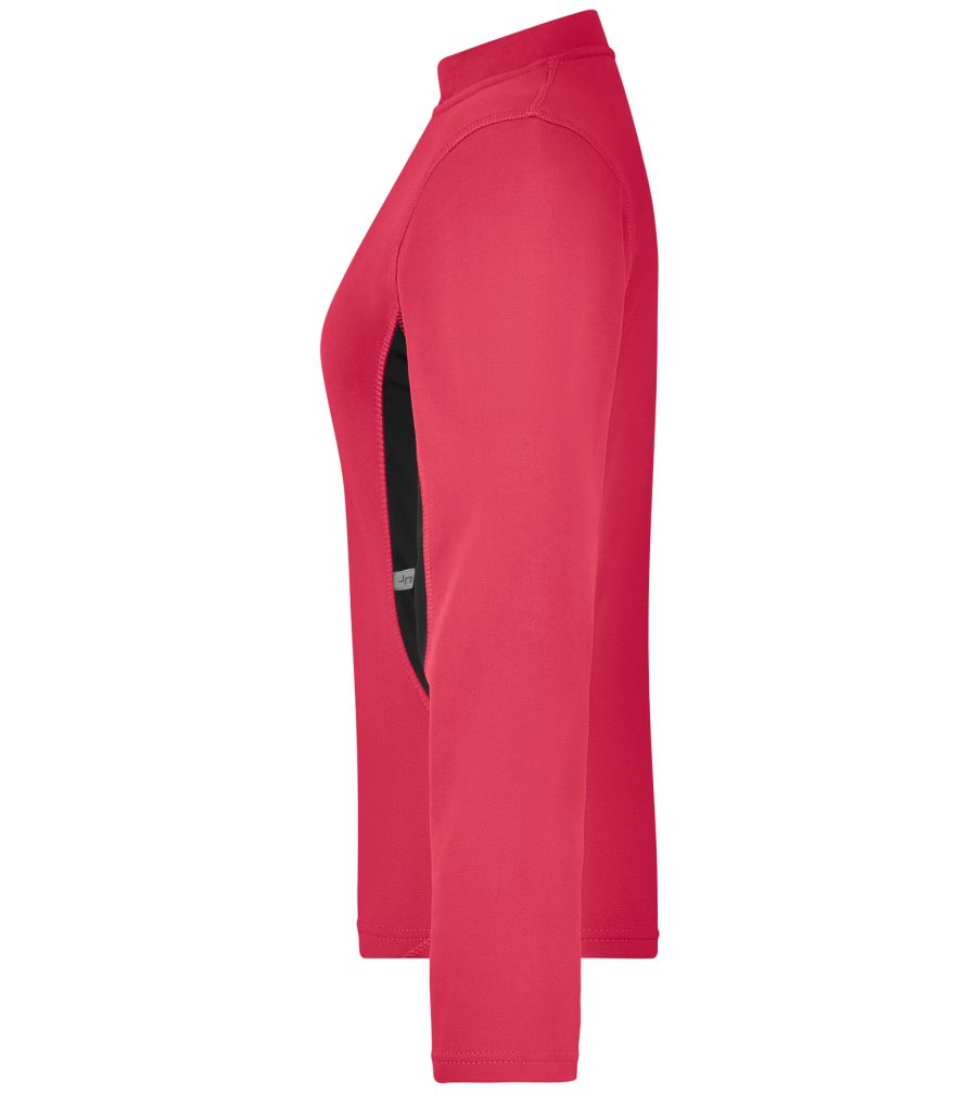 James & Nicholson Laufshirt Funktionelles Damen Langarm Laufshirt JN317 Atmungsaktiv, feuchtigkeitsregulierend und schnell trocknend