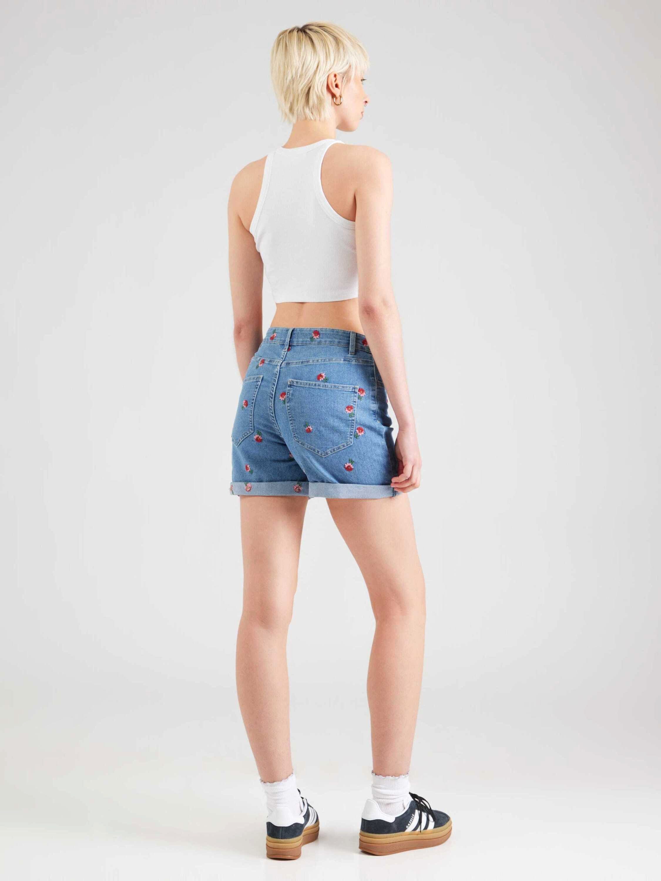 ONLY Jeansshorts ONLHUSH (1-tlg) Stickerei