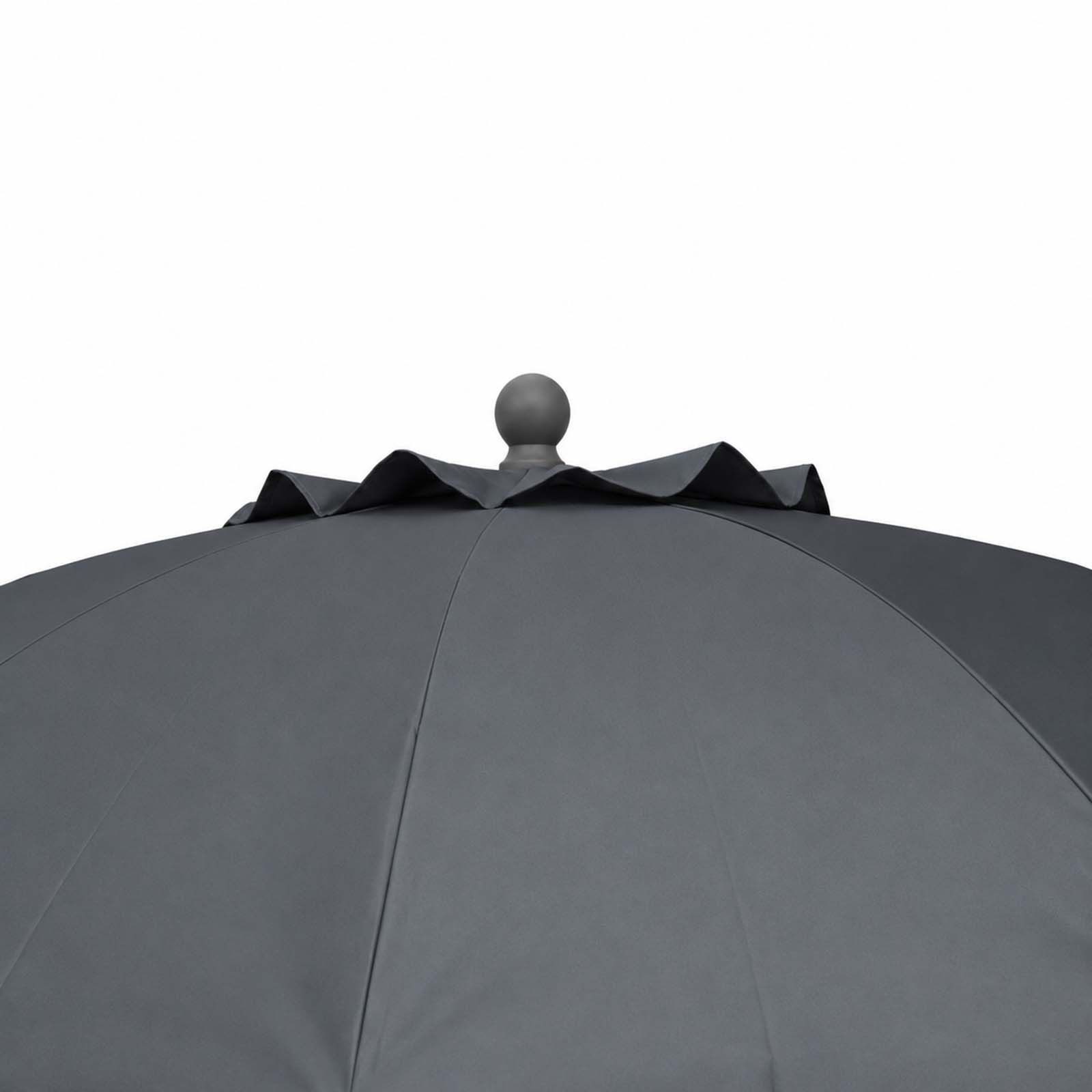 Siena Garden Sonnenschirm Sonnenschirm Gartenschirm Balkonschirm 200 cm Rund Kippbar Anthrazit – Bild 4 von 5