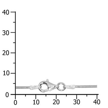 OSTSEE-SCHMUCK Silberkette - Schlange 1,0 mm - Silber 925/000 -, (1-tlg)