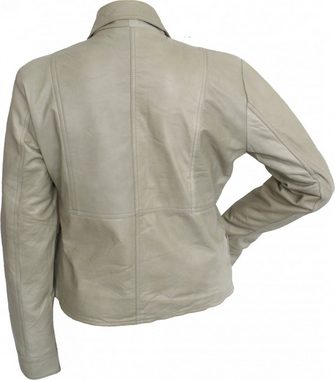 German Wear Lederjacke Trend 407J beige Damen Lederjacke Jacke aus Lamm Nappa Leder Beige