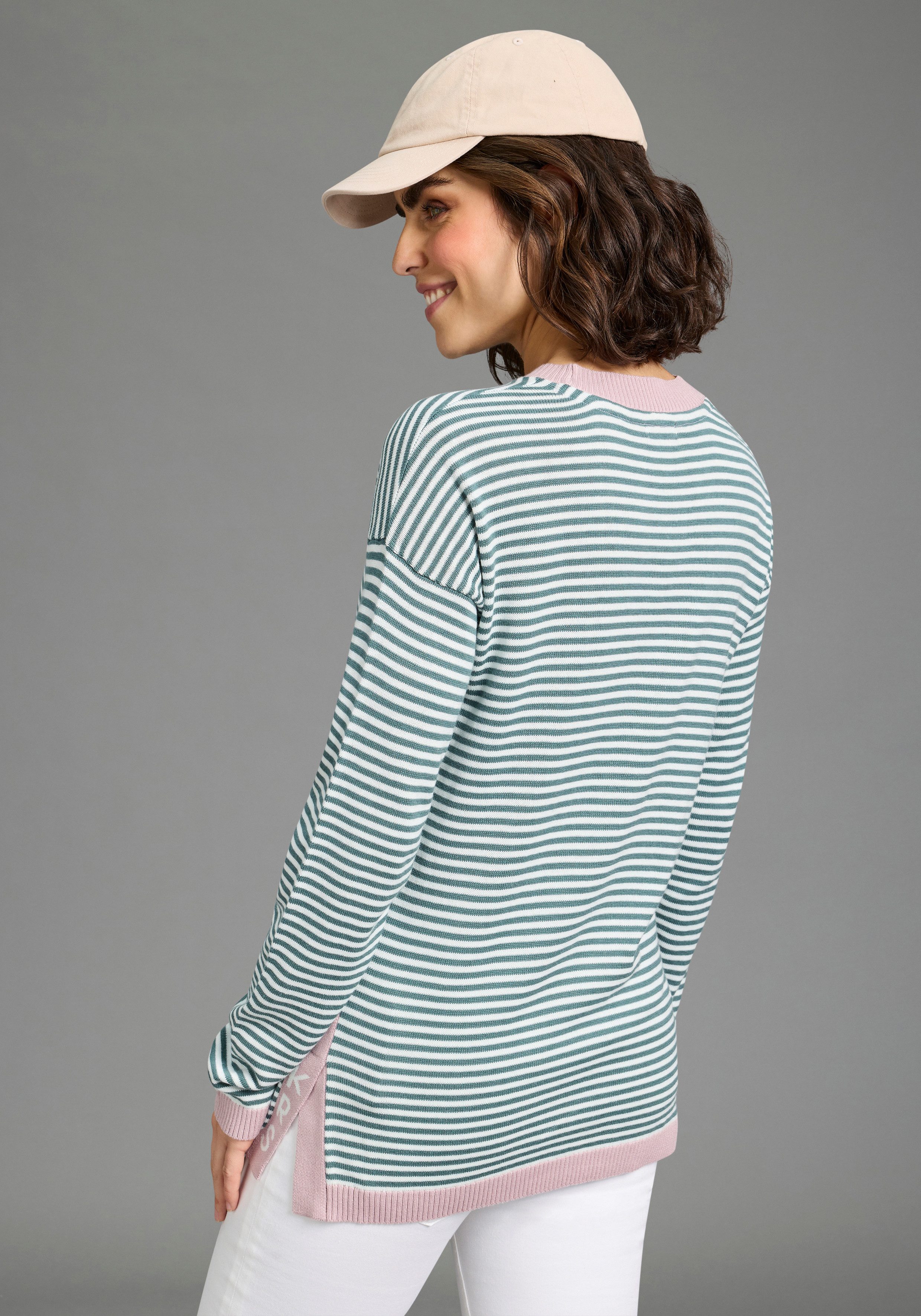 KangaROOS Strickpullover aus Baumwolle-Mix, mit Rundhalsausschnitt, lässig günstig online kaufen