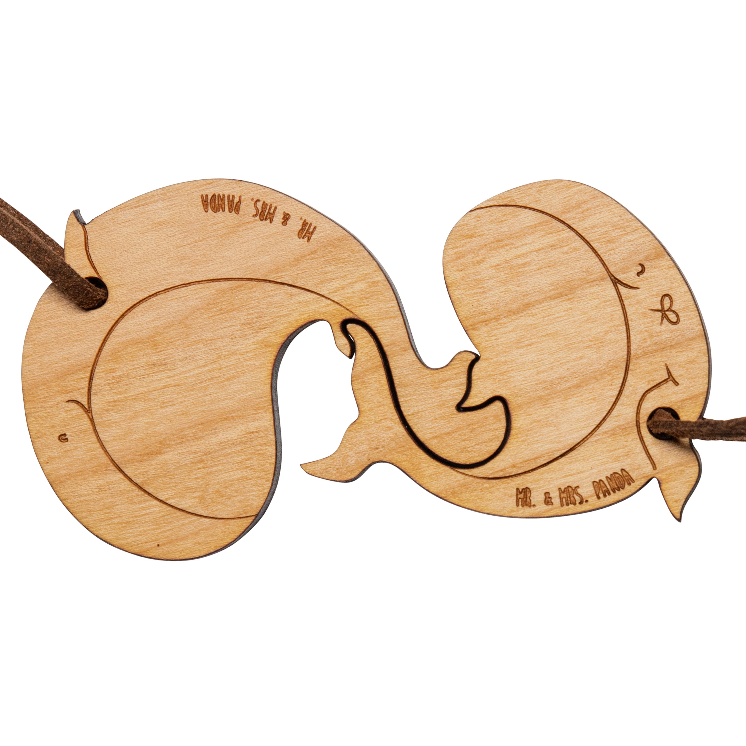 Mr. & Mrs. Panda Schlüsselanhänger Wal Zweisamkeit - Geschenk, Liebesgeschenk, Schlüsselanhänger, Paarge (1-tlg)