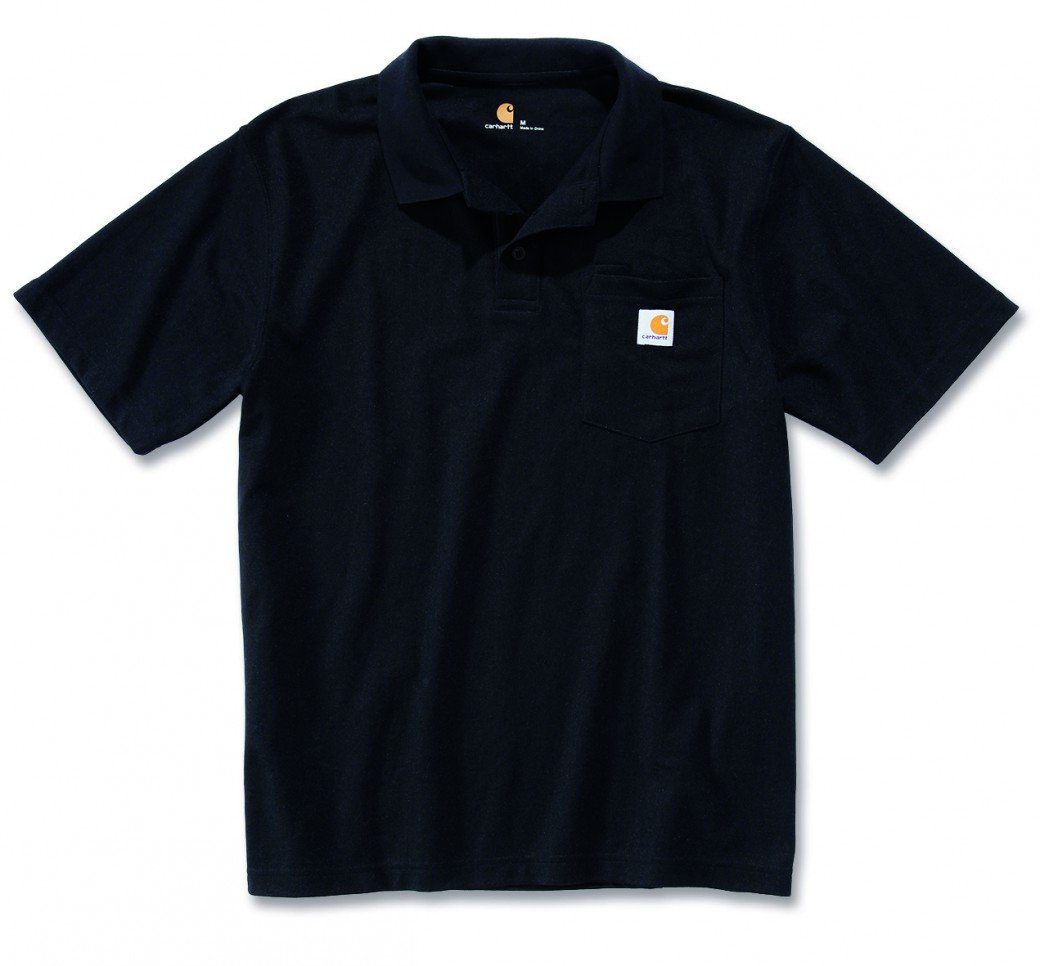 Poloshirt Work Poloshirt Pocket black Carhartt Adult Carhartt K570 Contractor's