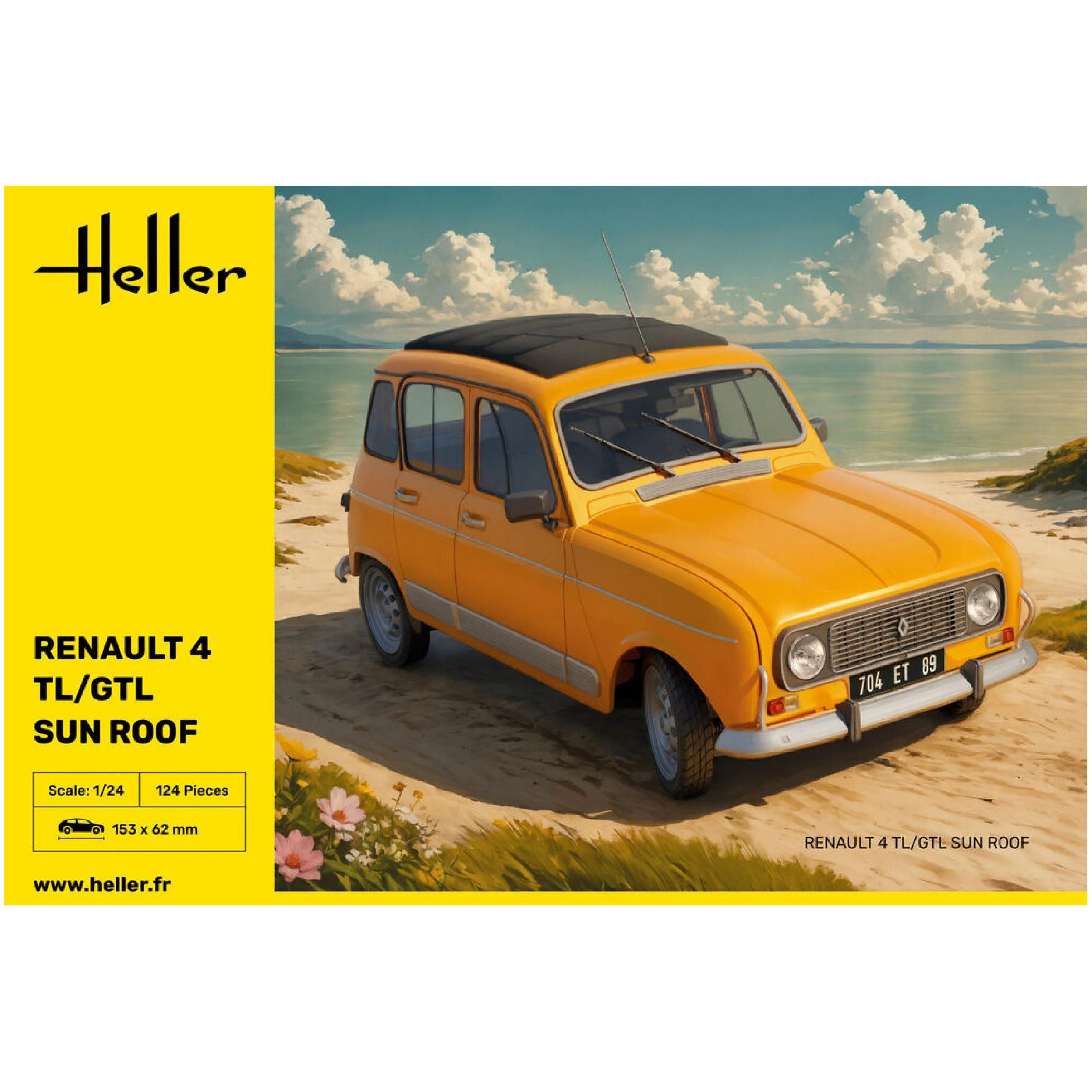 Heller Modellbausatz Renault 4 TL/GTL Sun Roof / 1:24, Maßstab 1:24