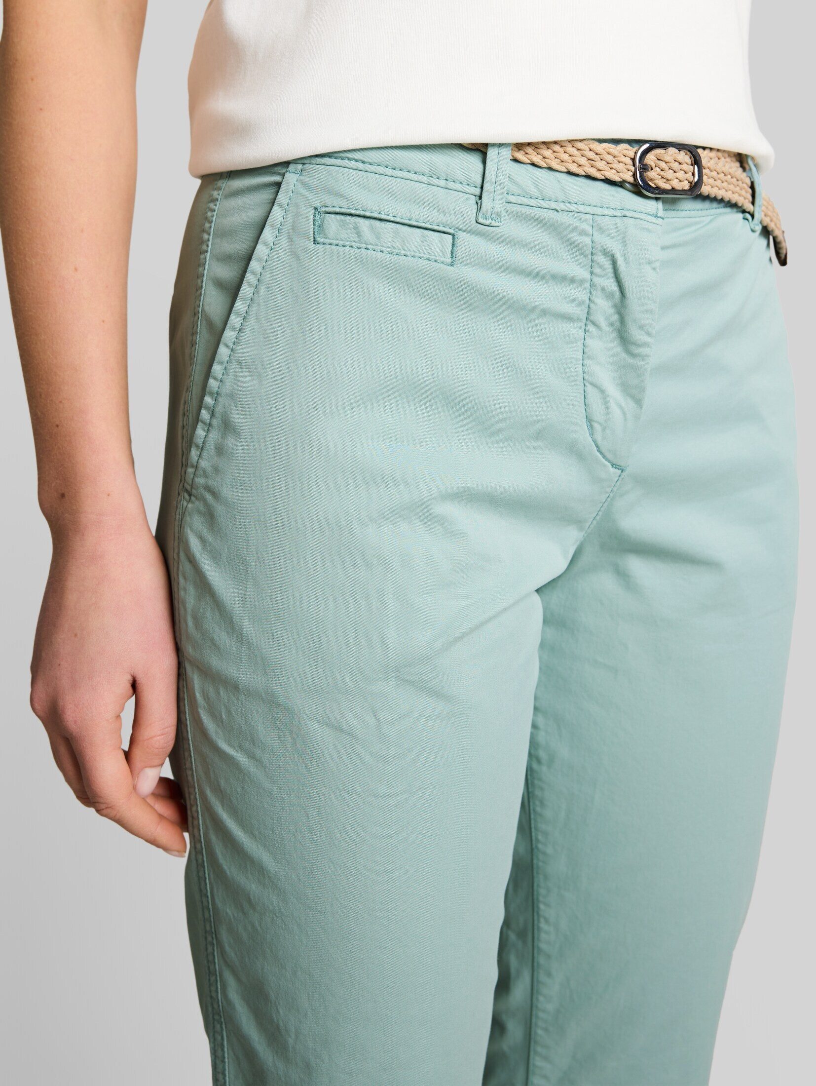 TOM TAILOR Stoffhose Hosen & Chino Slim Chino Hose mit Gürtel – Bild 5 von 5