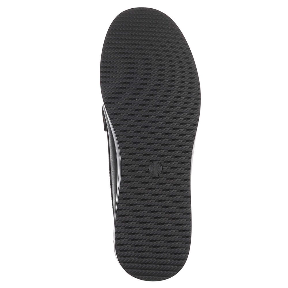 Ital-Design Damen Loafer Mokassin Slip-On mit Zierdetail Slipper (91849569) Flach Mokassins in Schwarz