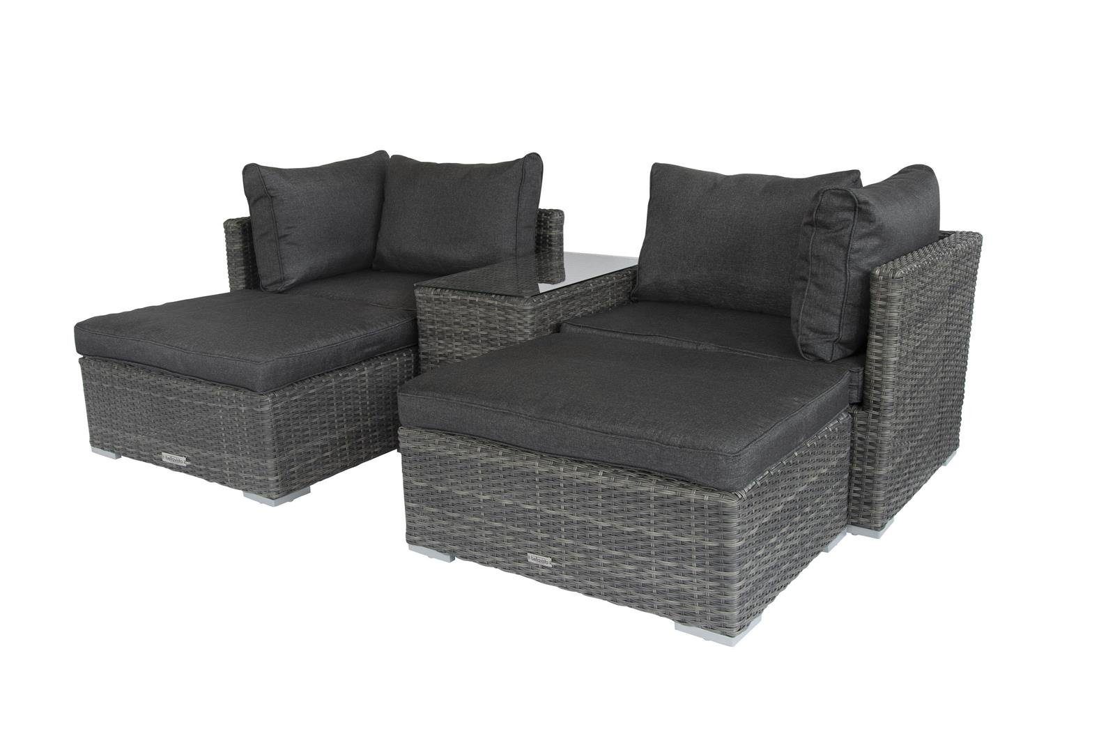 bellavista - Home&Garden® Gartenlounge-Set Aluminium Multifunktionslounge Samoa anthrazit Sonderedition, (Set, 13-tlg), Sondersdition, Multifunktionslounge, Gartensofa