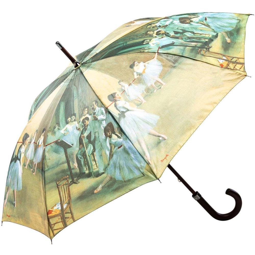 Luckyweather not just any other day Stockregenschirm Regenschirm Motiv Degas BALLET CLASS Holzstock