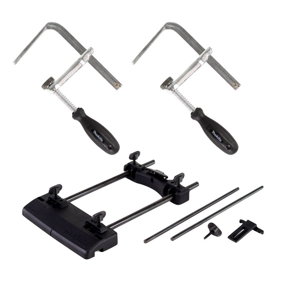 Thumbnail - Makita Fräse Führungsschienen Adapter (194579-2) + 2x Schraubzwinge (194385-5