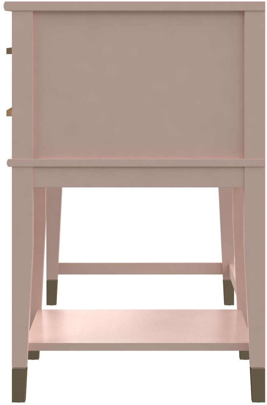 Dorel Home Schreibtisch Westerleigh (1-St), höhenverstellbar, mit 2 Schublade, Beine Massivholz, Griffe aus Metall – Bild 5 von 5