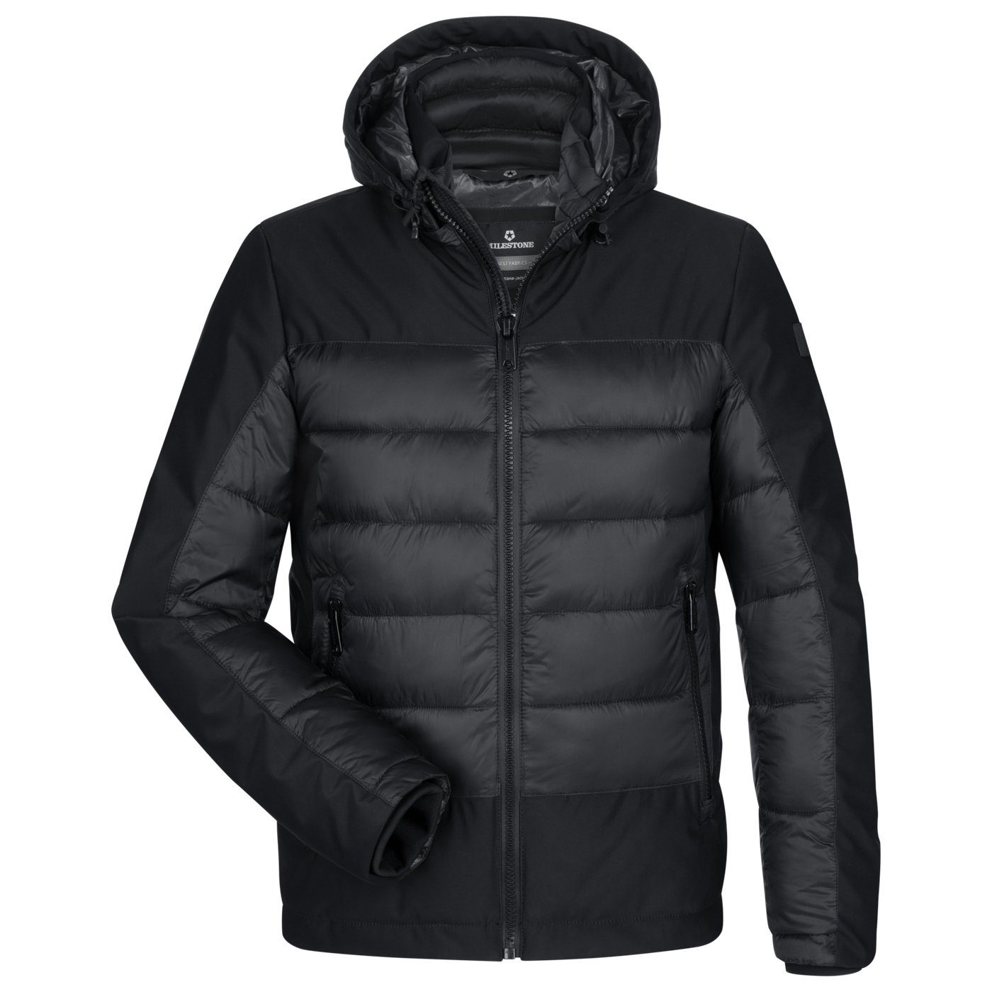 Milestone Hybridjacke Milestone Herren Hybridjacke Steppjacke Howard schwarz (1-St)