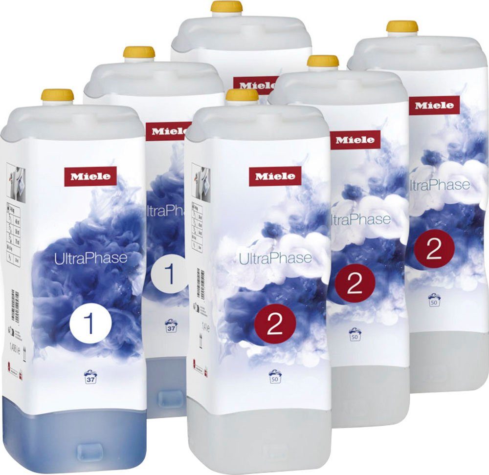 Miele Set 6x Miele UltraPhase Feinwaschmittel (bestehend aus UltraPhase 1 und 2 – Halbjahresvorrat)