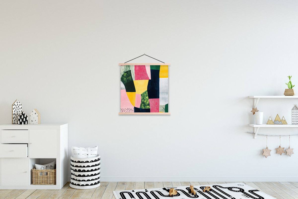 MuchoWow Poster Abstrakt - Rosa - günstig online kaufen