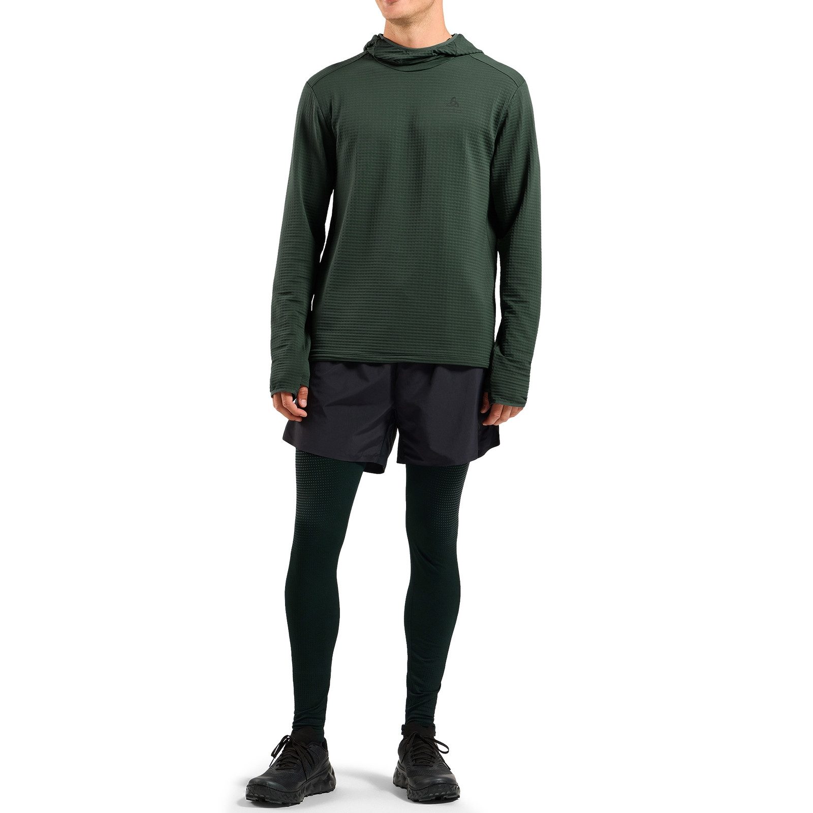 Odlo Kapuzenpullover Essential Thermal Hoody mit Waffelstruktur