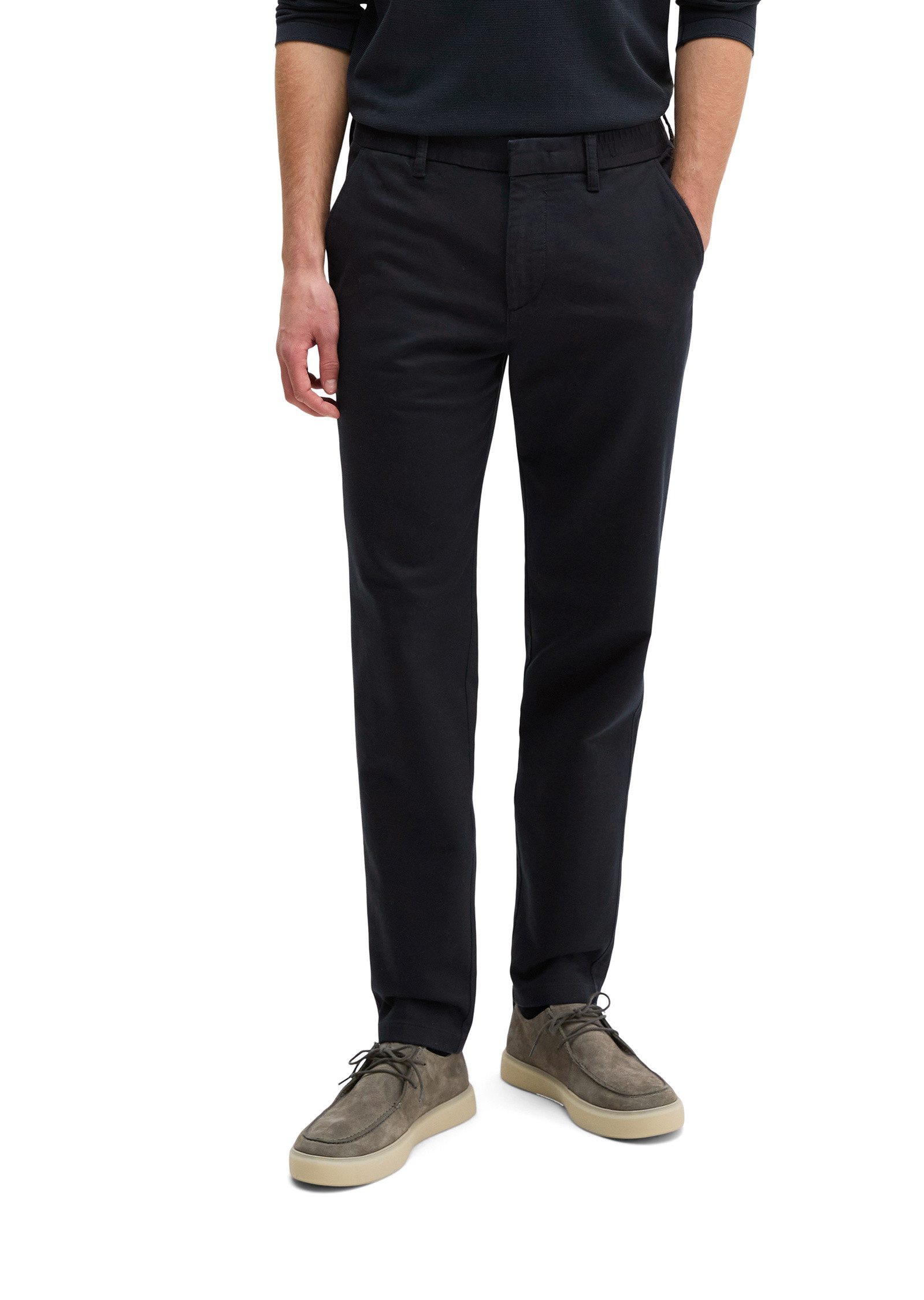 Marc O'Polo Chinohose aus elastischem Bio-Baumwollsatin