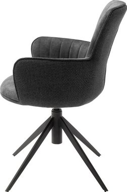 MCA furniture Esszimmerstuhl Denia (Set, 2 St), 2-er Set, Stuhl 360°drehbar mit Nivellierung, belastbar bis 120 kg