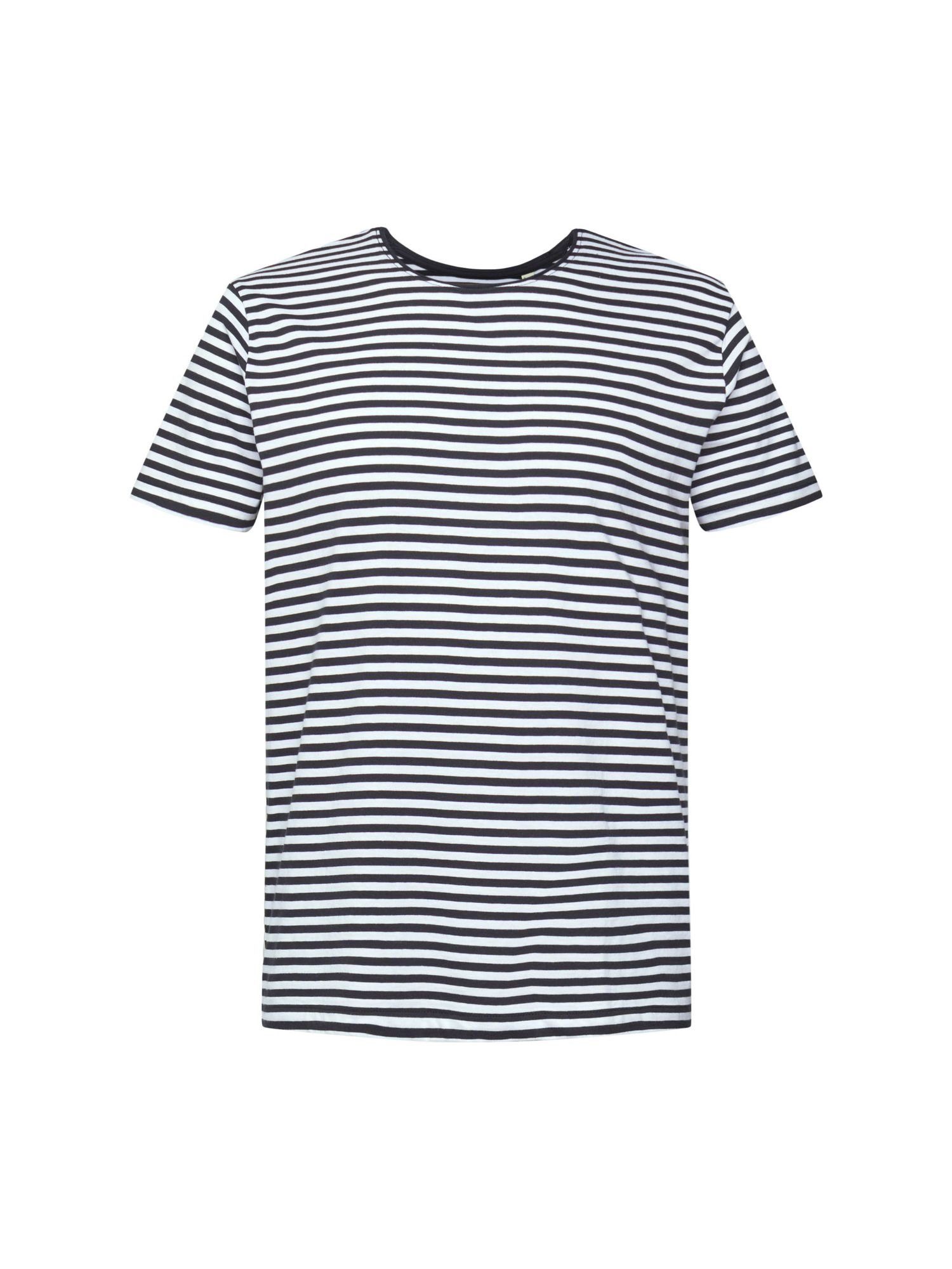 Esprit T-Shirt Jersey-T-Shirt mit Streifenmuster (1-tlg) BLACK | T-Shirts