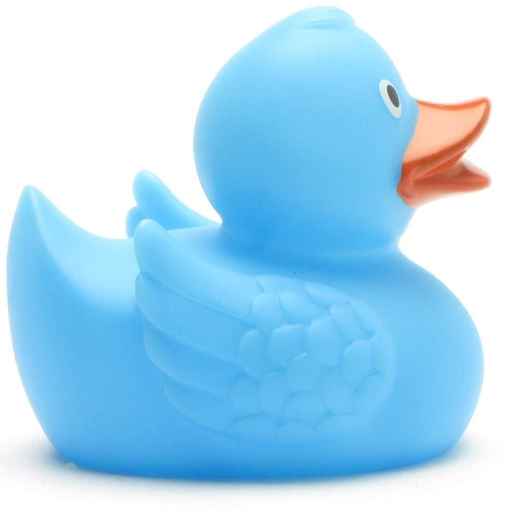 lila mit Badeente Schnabels Duck zu Quietscheente Badespielzeug blau UV-Farbwechsel - Magic