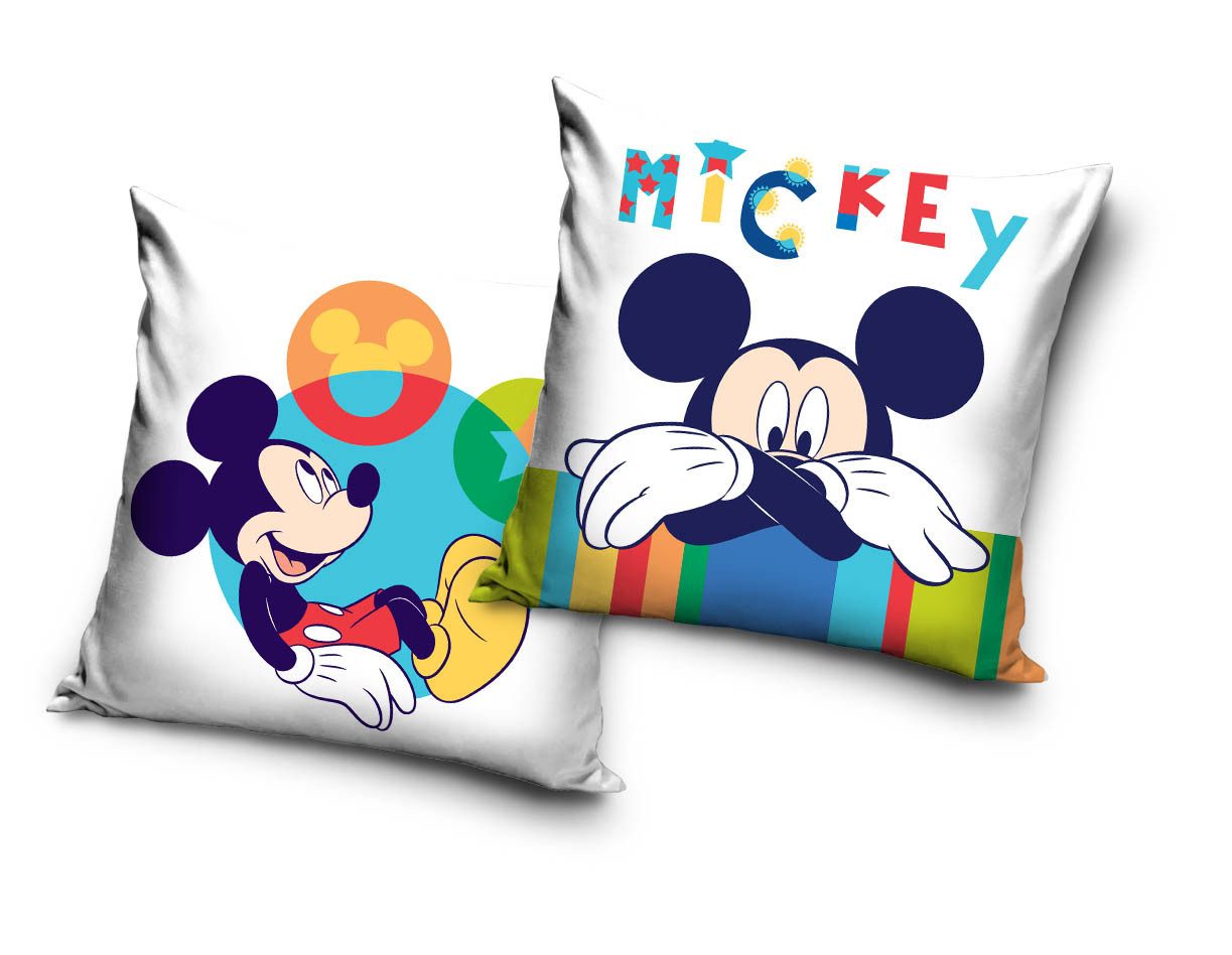 Disney Dekokissen Mickey Mouse Velour Kissen Dekokissen 40 x 40 cm